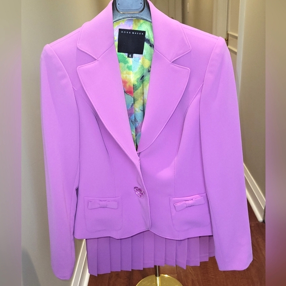 Ross Mayer purple skirt suit - Picture 1 of 16